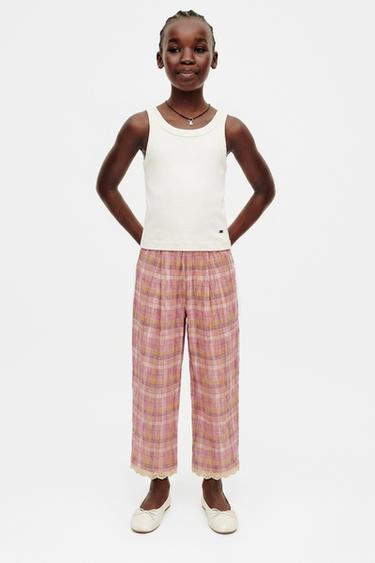 ΠΑΝΤΕΛΟΝΙ ΚΑΡΟ ΑΝΑΓΛΥΦΗ ΥΦΗ ΔΑΝΤΕΛΑ LIMITED EDITION - Ροζ του Zara