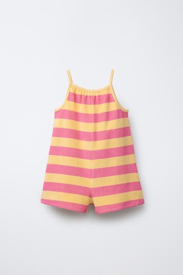 PRINTED TOWELLING JUMPSUIT - Yellow by Zara