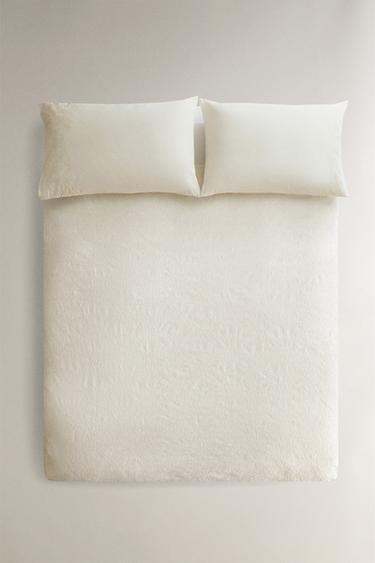 EMBROIDERED DUVET COVER - Oyster-white by Zara - Image 0