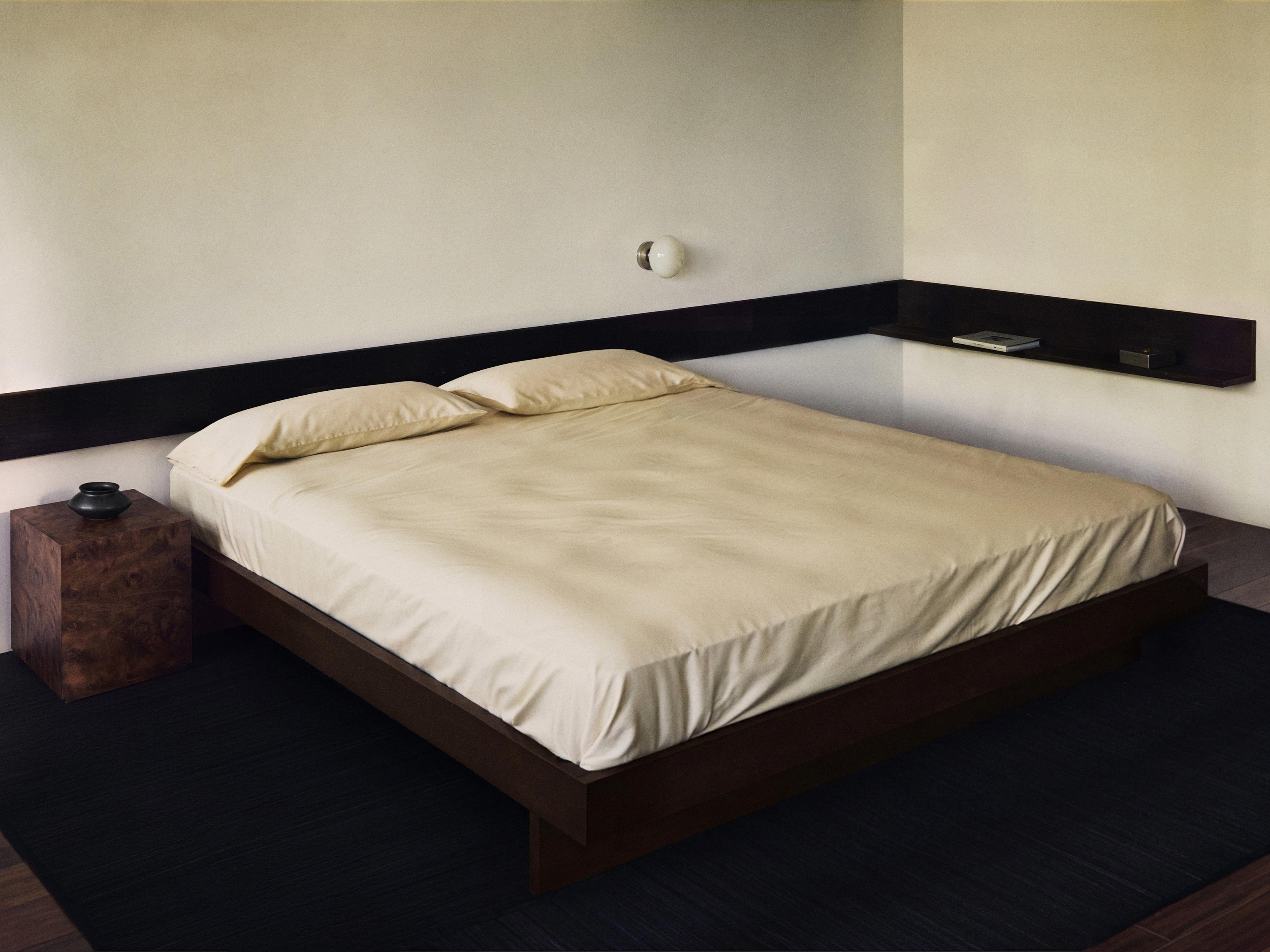 FADED SATEEN DUVET COVER (300 THREAD COUNT) — Vanilla
