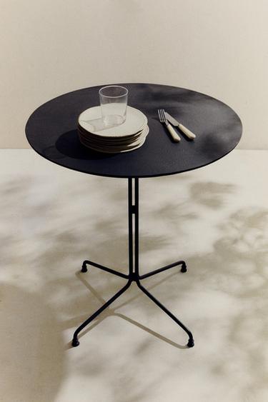 METALLTISCH FÜR AUSSENBEREICH - Schwarz von Zara