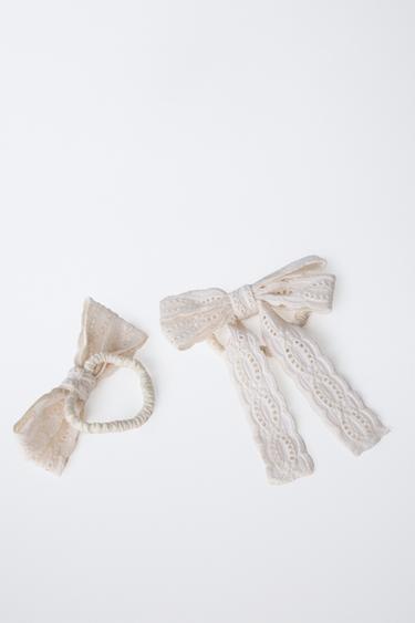 2-PACK OF CUT-OUT BOW SCRUNCHIES - Multicoloured by Zara - Image 1