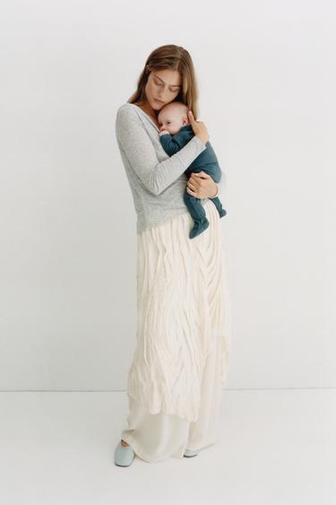 TEXTURED T-SHIRT AND LEGGINGS SET - Petrol blue by Zara