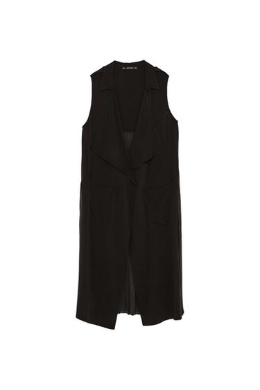 PLEATED FLOWING GILET