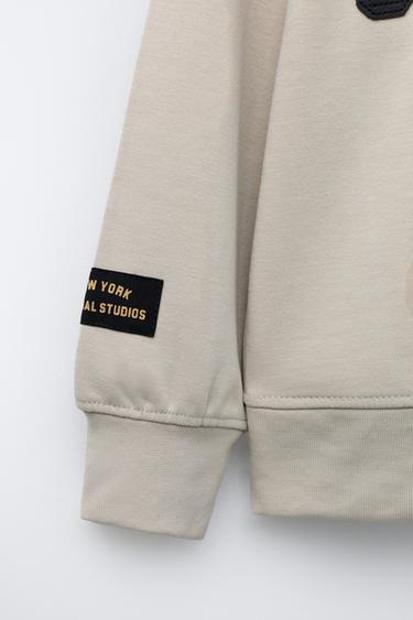 VARSITY INTERLOCK HOODIE - Ecru by Zara - Image 3