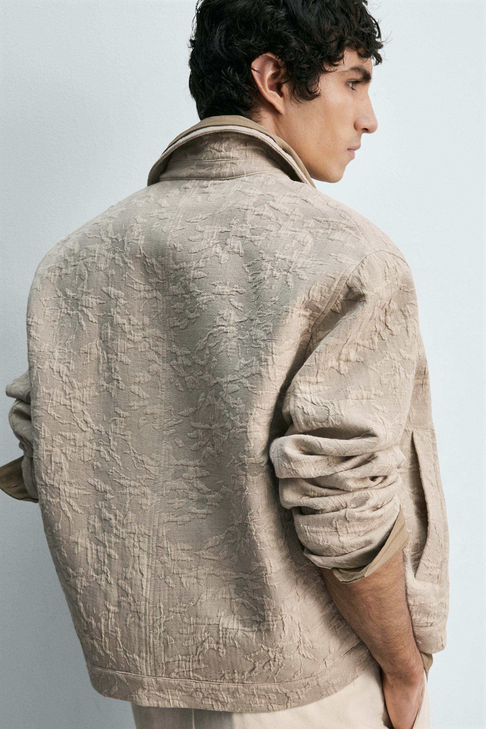 FLORAL JACQUARD JACKET