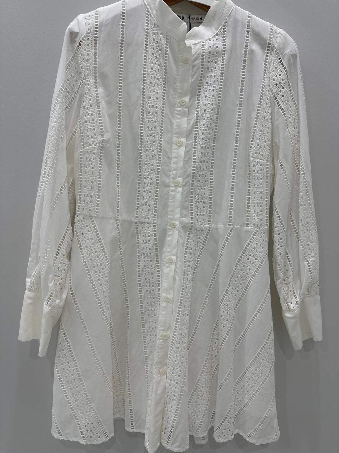 EMBROIDERED MINI DRESS