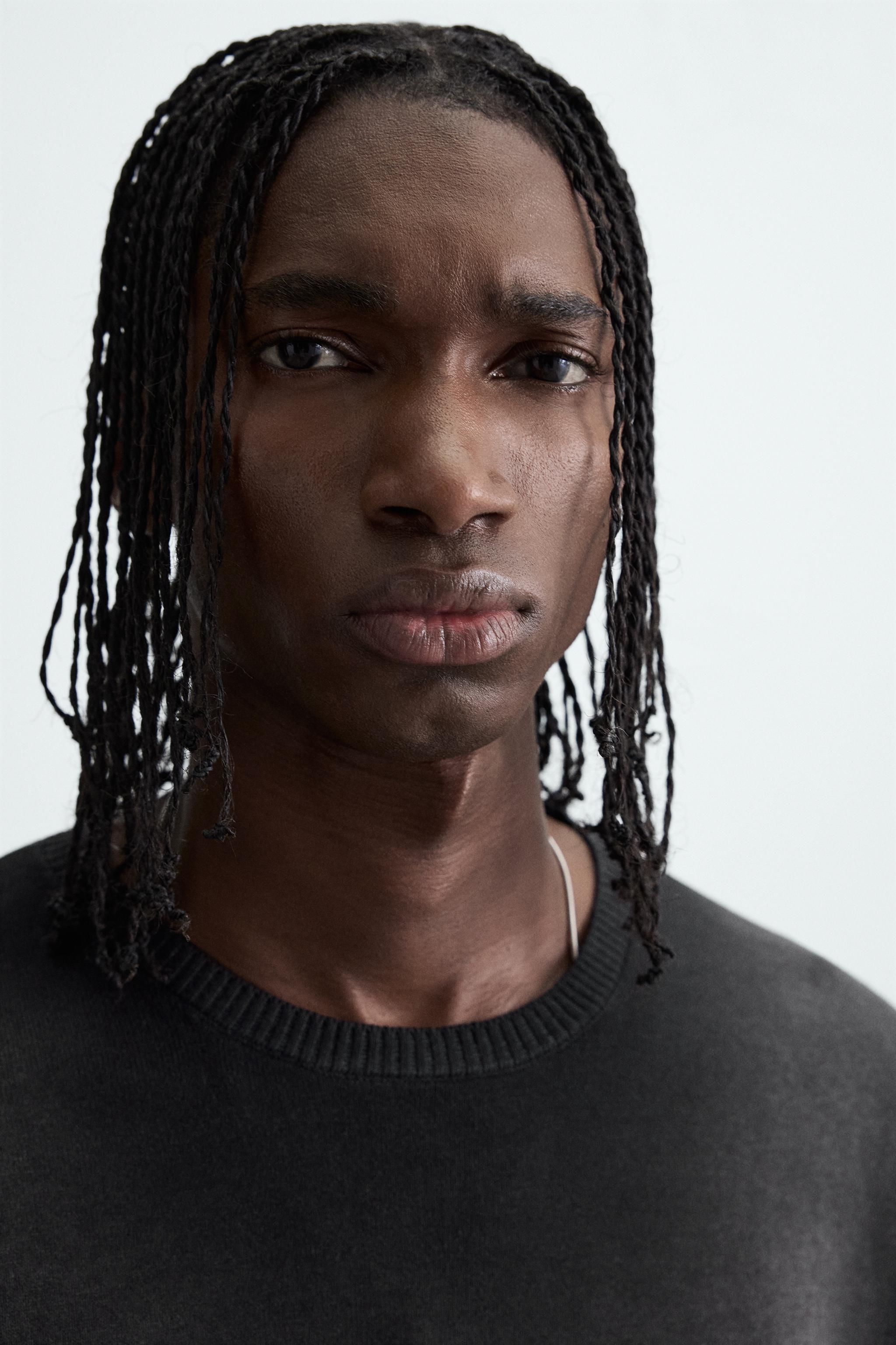 SPRAY PRINT KNIT T-SHIRT