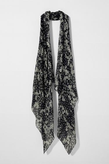 HAUT À ENCOLURE AMÉRICAINE EN SOIE KATE MOSS X ZARA - Imprimée de Zara - Image 4