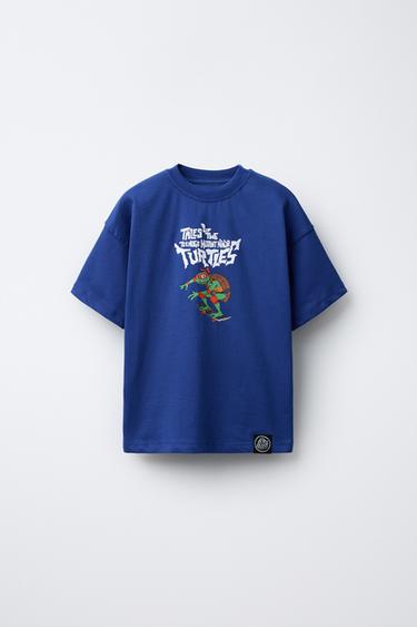 CAMISETA ESTAMPADA TORTUGAS NINJA © VIACOM - Azul de Zara - Imagen 0