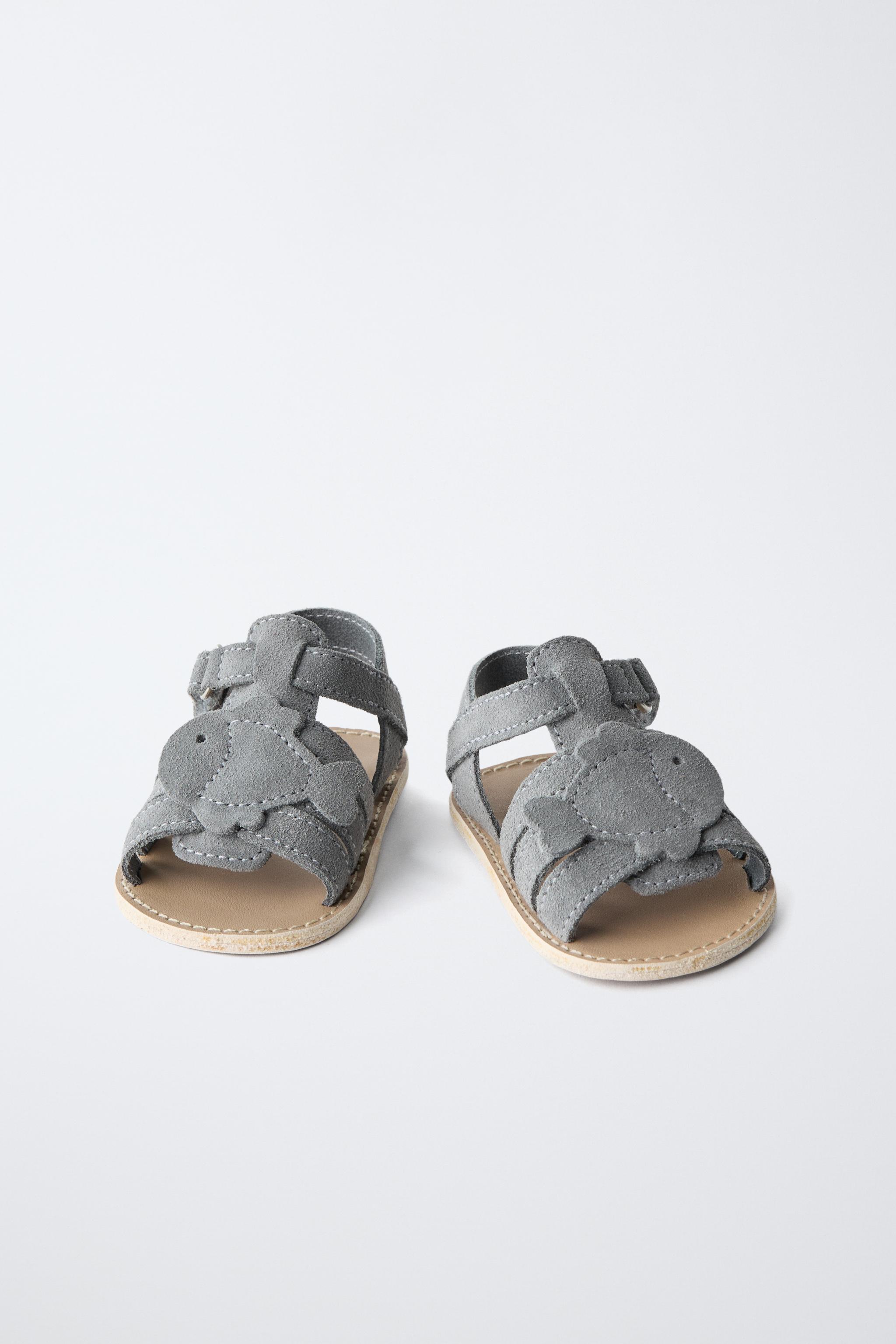 Детские сандалии Zara FISH LEATHER SANDALS — фото 3