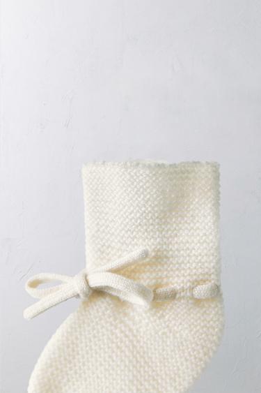 1-12 MOIS/ CHAUSSONS 100 % CACHEMIRE ÉDITION LIMITÉE - Écru de Zara - Image 1