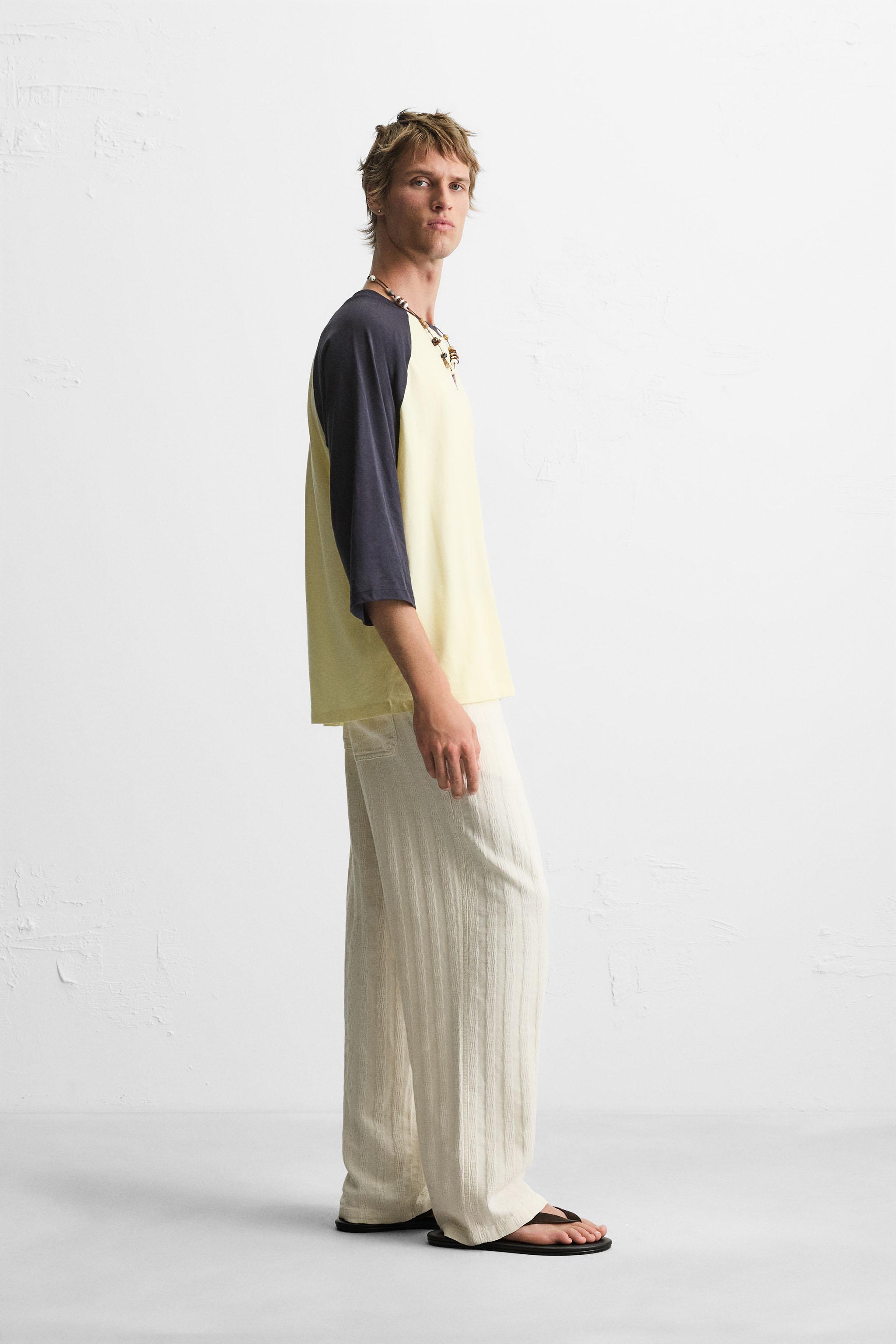 JACQUARD RELAXED FIT PANTS
