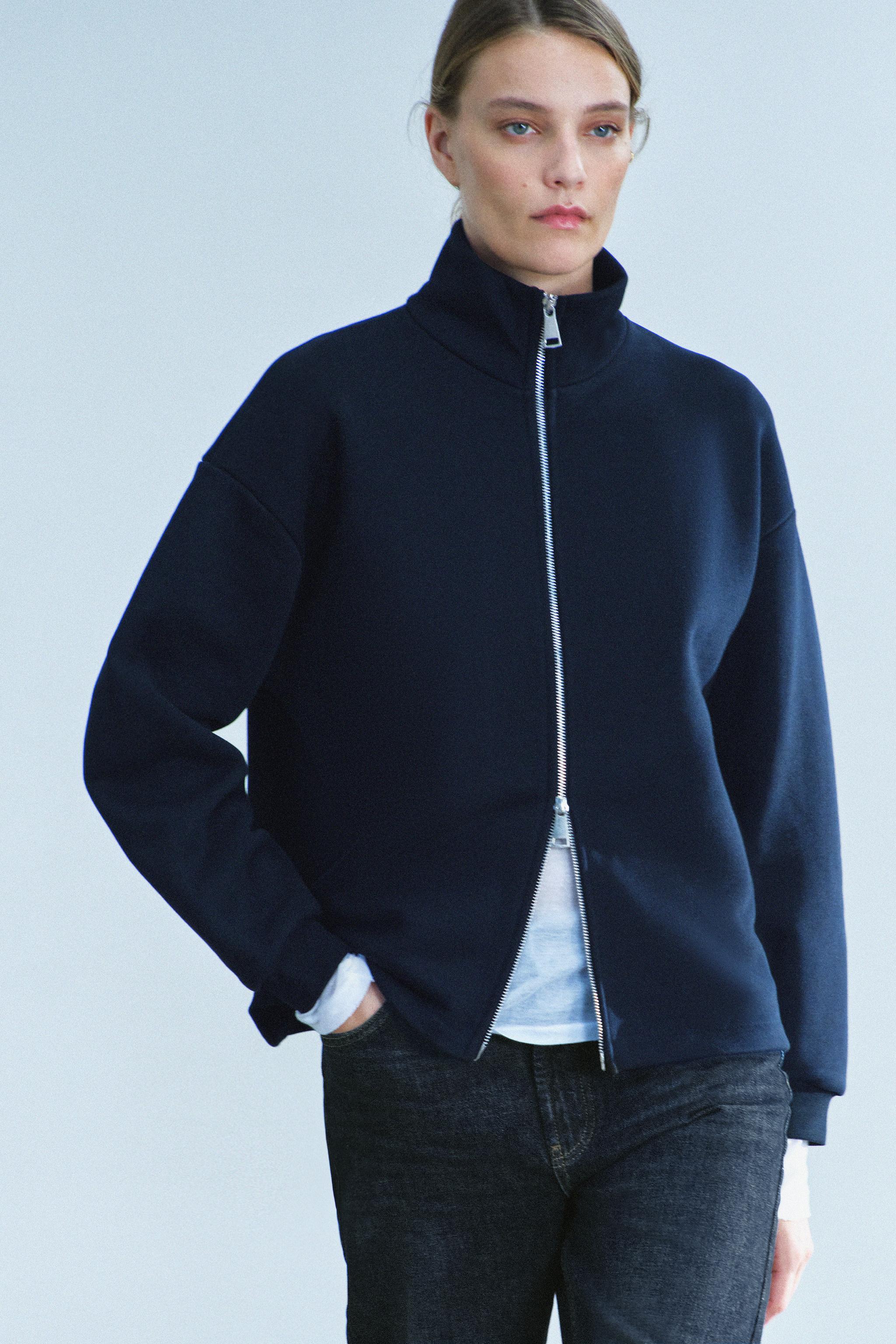 Zara FERMUARLI SWEATSHIRT görsel 2