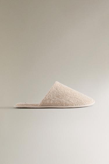 TERRY SLIPPERS - Sand Brown by Zara