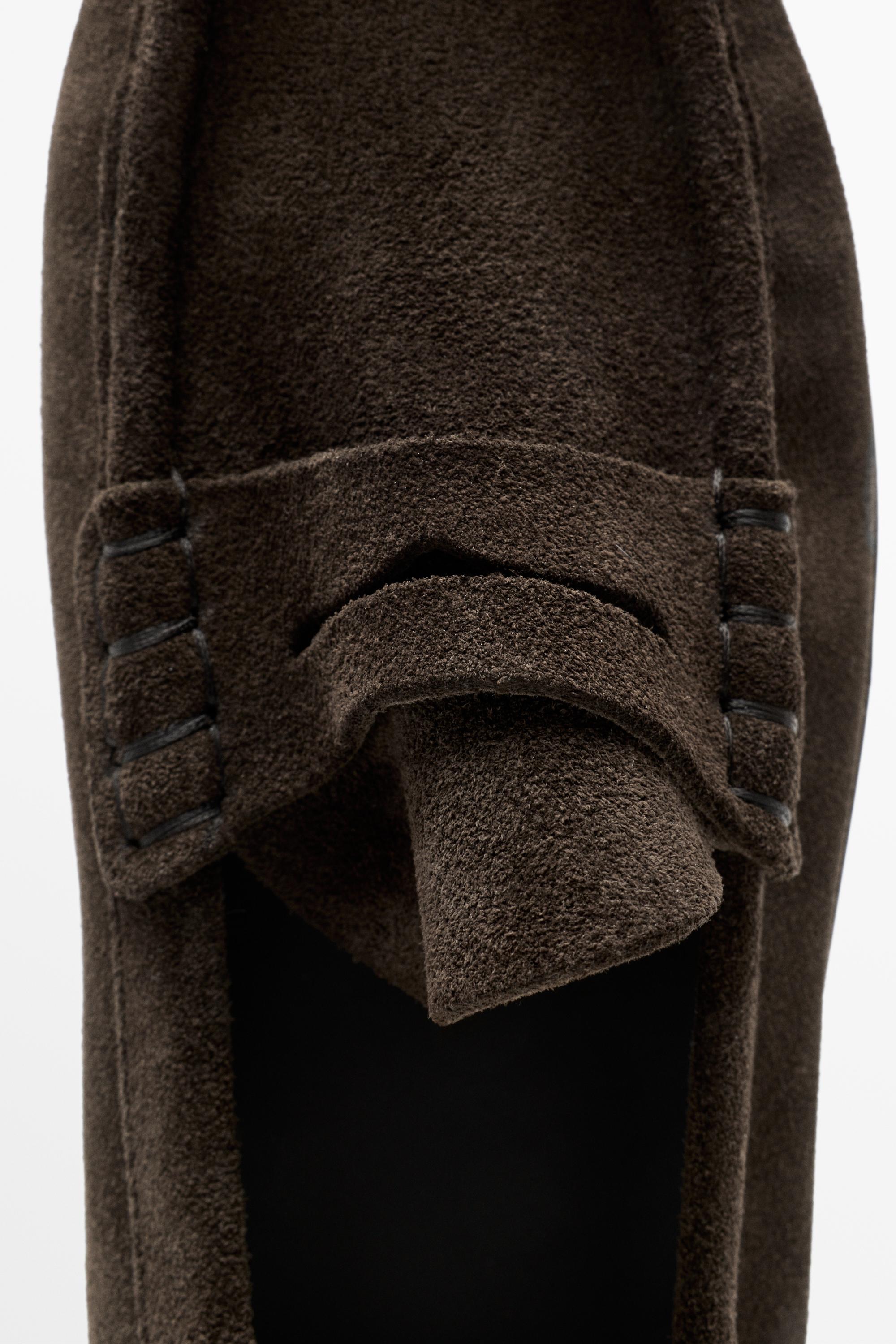 Leather penny loafer
