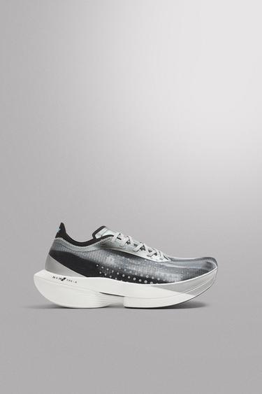 Zara LONG DISTANCE RUNNING SNEAKERS - Silver