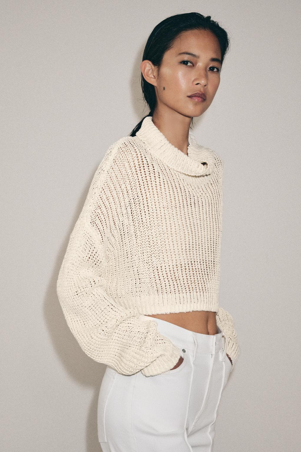 CROPPED HIGH NECK JUMPER - image 2