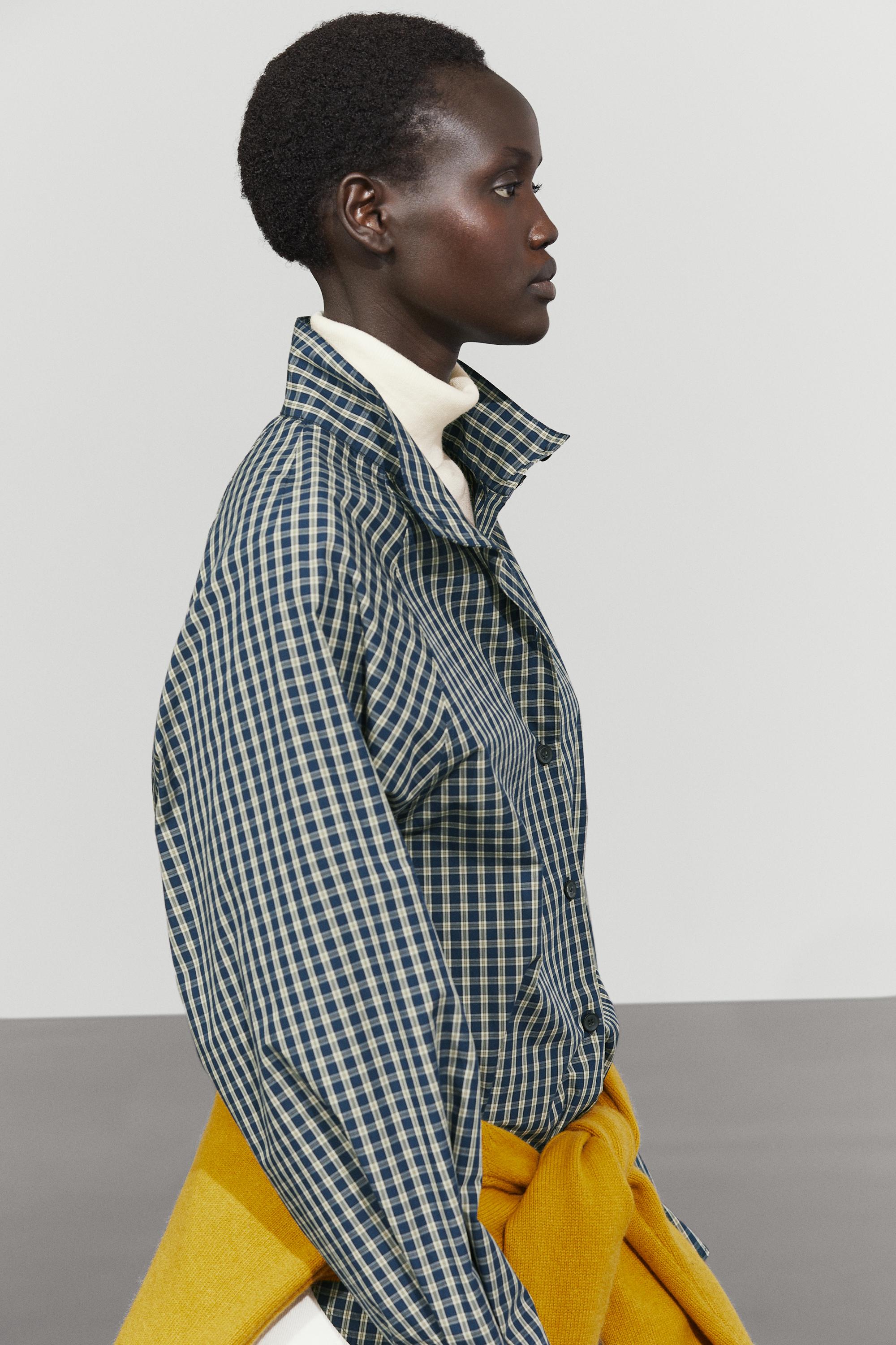 Chemise à carreaux 100 % coton