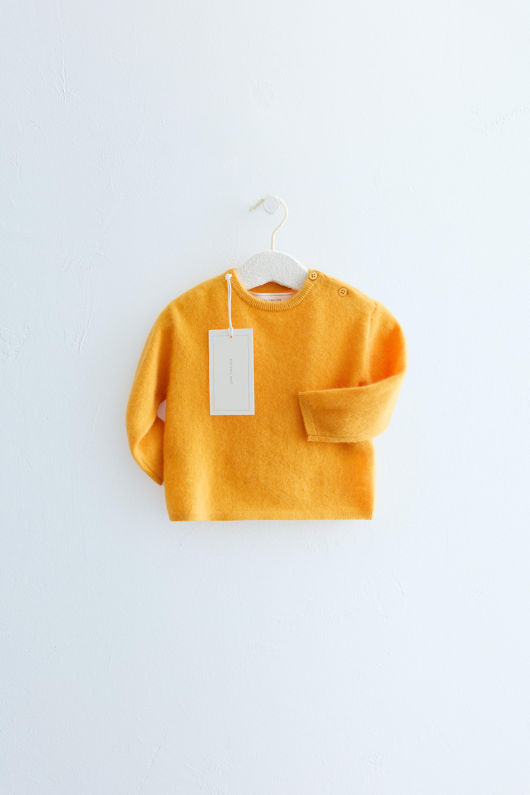 ZARA TIMELESS - 100% CASHMERE JUMPER — Yellow