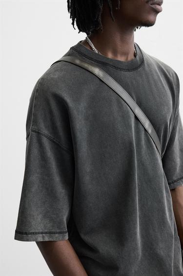 Zara 寬鬆版水洗運動衫 - 深無煙煤色