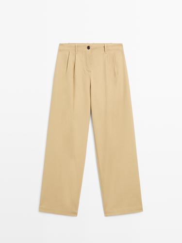 Zara Wide-leg trousers - Dark mink - Image 0