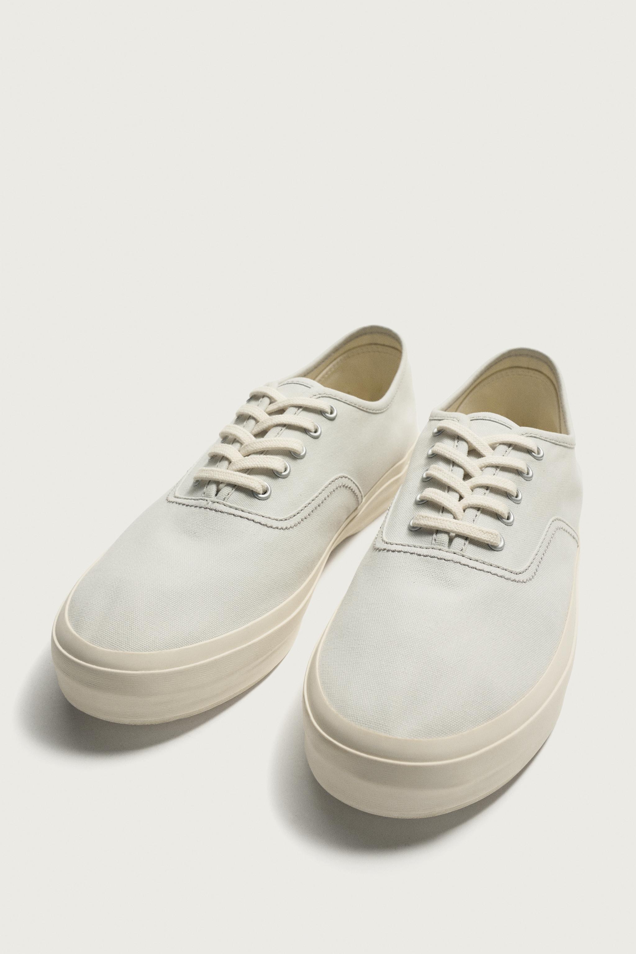 Мужские кроссовки Zara FABRIC SNEAKERS — фото 5
