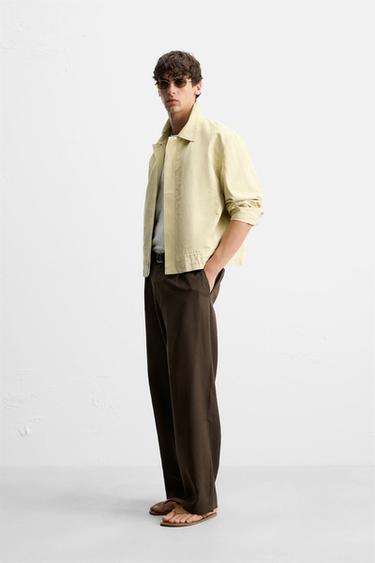 RELAXED FIT FLOWING TROUSERS - Chocolate by Zara - Image 3