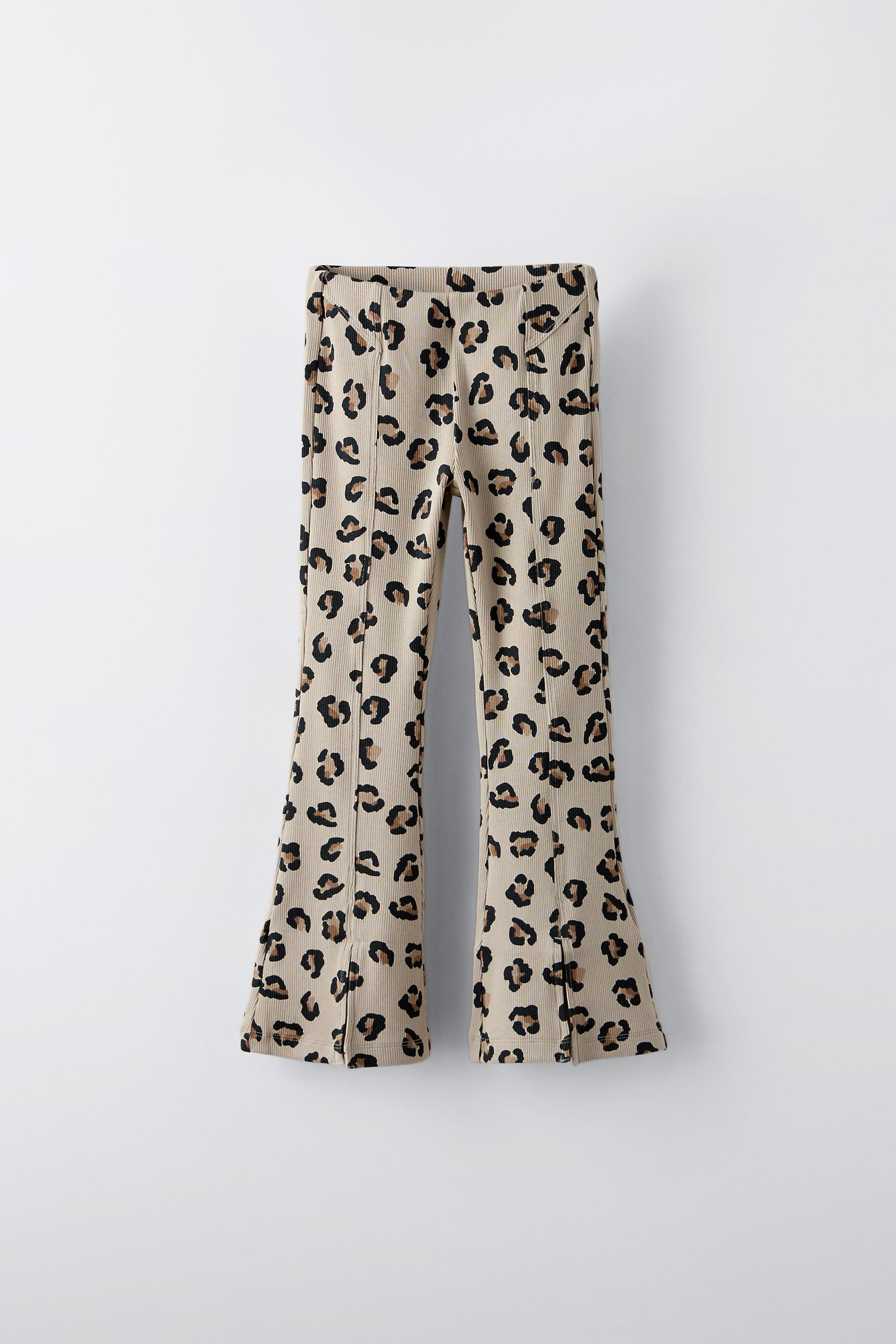 Flared legging leopard best sale