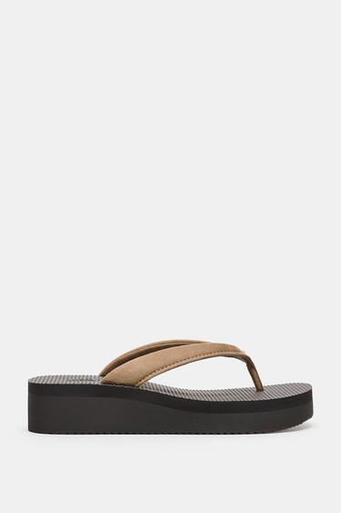 プラットフォームヒールサンダルサンドブラウン0Zaraのプラットフォームヒールサンダル - サンドブラウン - 画像 0