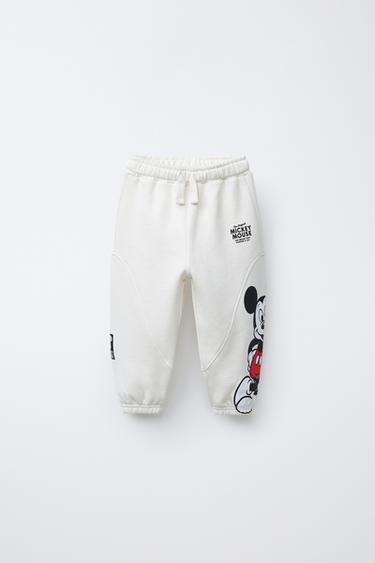 Zara MICKEY MOUSE © DISNEY JOGGER PANTS - Ecru