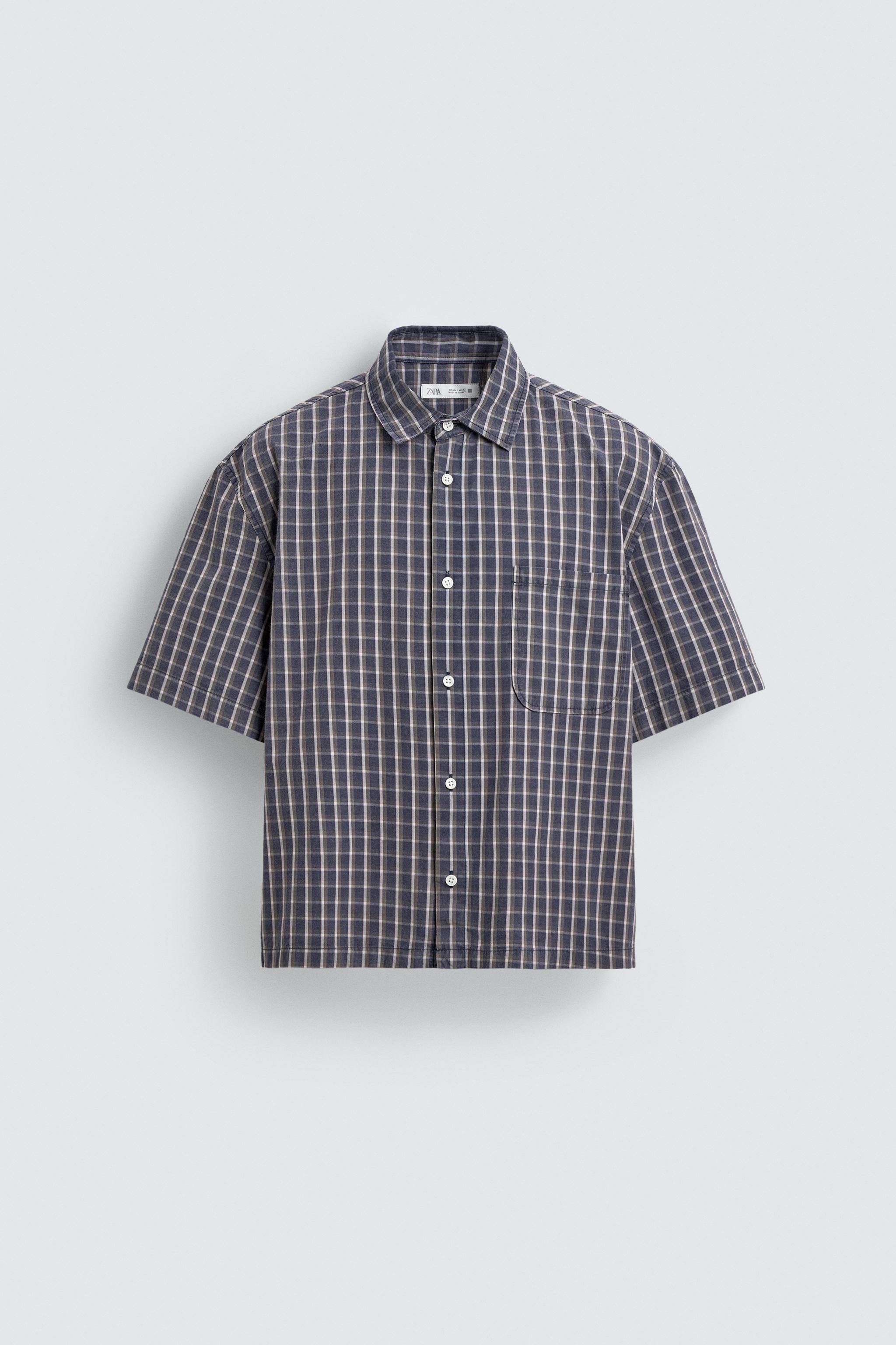 RELAXED FIT PLAID SHIRT