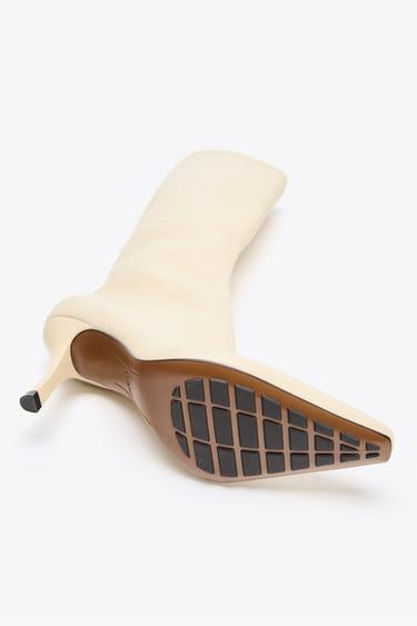 HIGH-HEEL BOOTS - White by Zara - Image 7