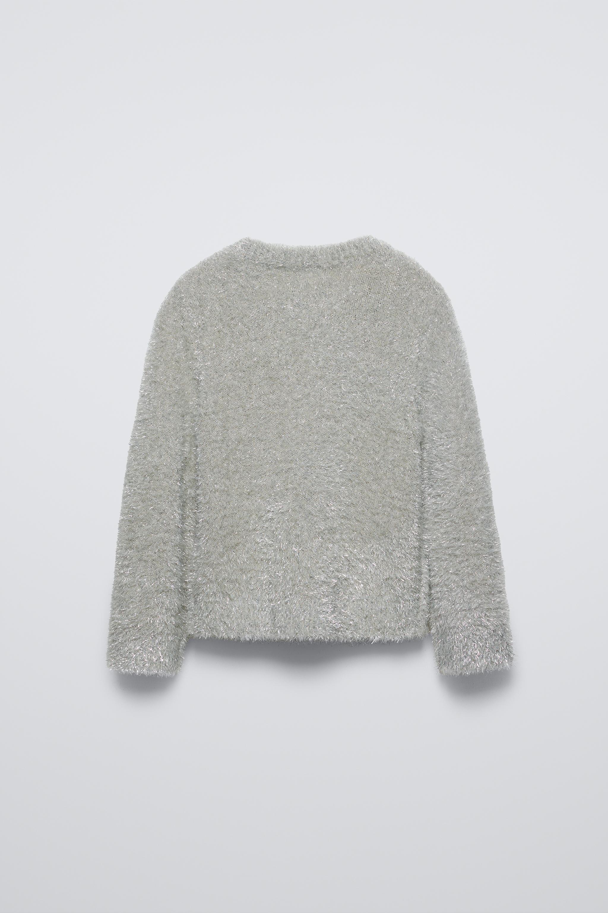 NWT ZARA KNITWEAR PEARL hot CARDIGAN