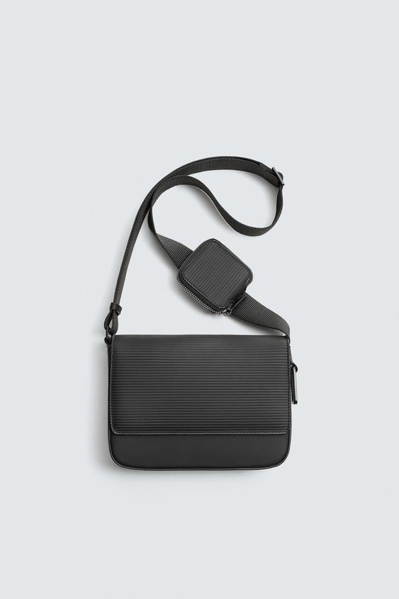 Zara Crossbody Man Bag Zara Leather Zara Side Bags Mens Zara Side