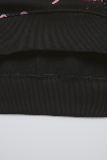 STITCH & ANGEL © DISNEY HOODED SWEATSHIRT - Black by Zara - Image 3