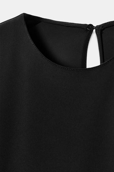 ASYMMETRIC HEM SHORT DRESS - Black by Zara - Image 7