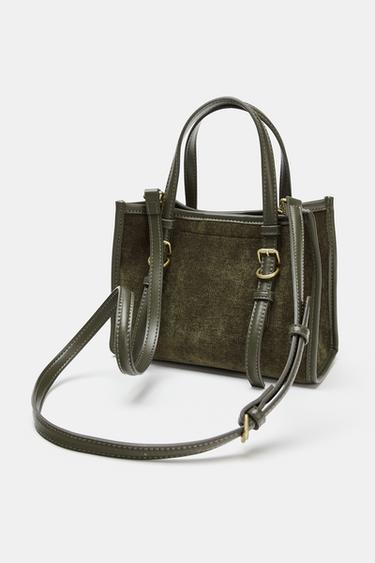 MINI SAC SHOPPER - Vert de Zara - Image 4