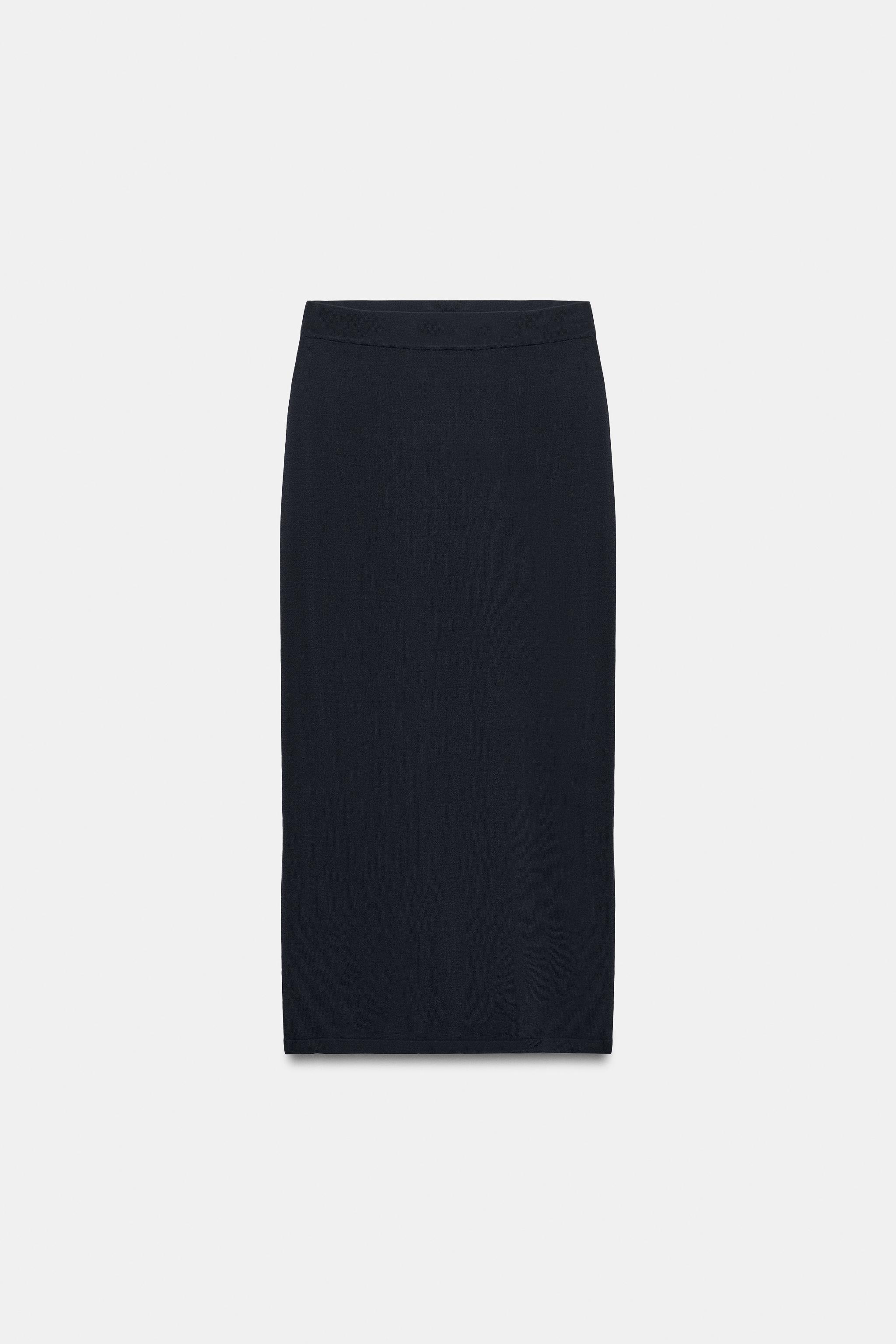 FINE KNIT MIDI SKIRT