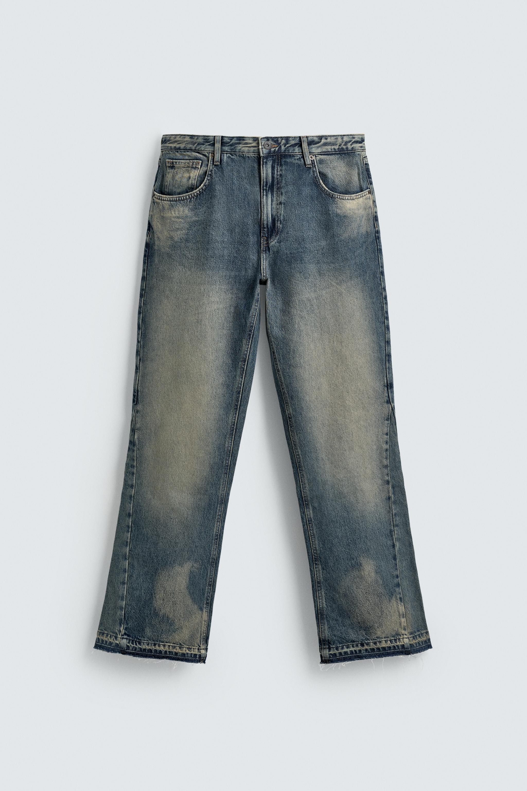 JEAN FLARE FIT DÉLAVÉ TACHES