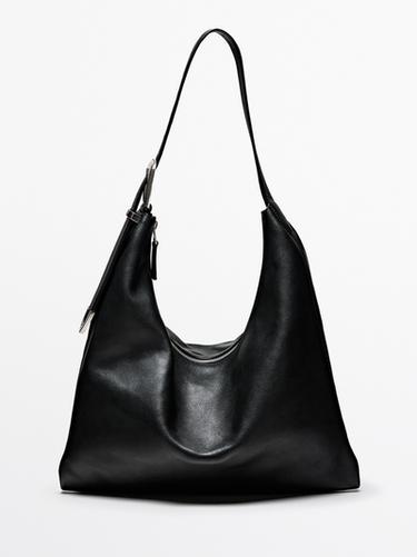 Zara Nappa leather maxi bag - Black