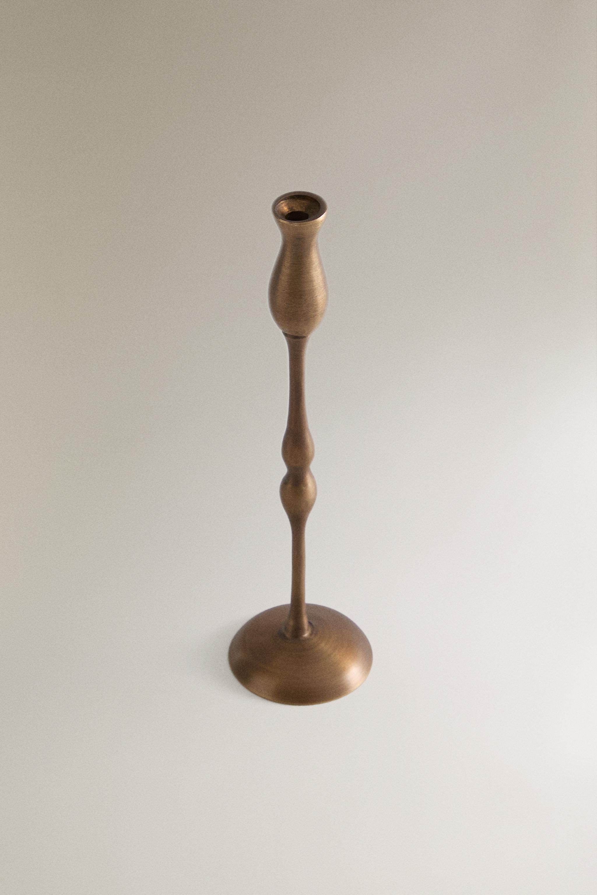 MINI GEOMETRIC BRASS CANDLESTICK