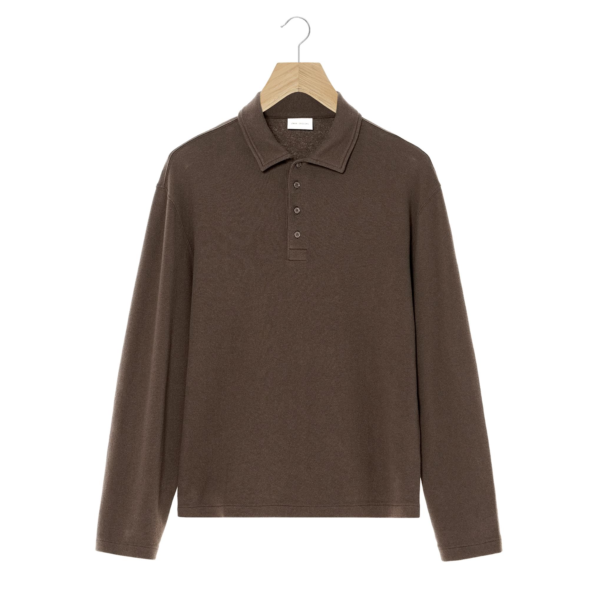 ORIGINS BRUSHED TEXTURED POLO SHIRT