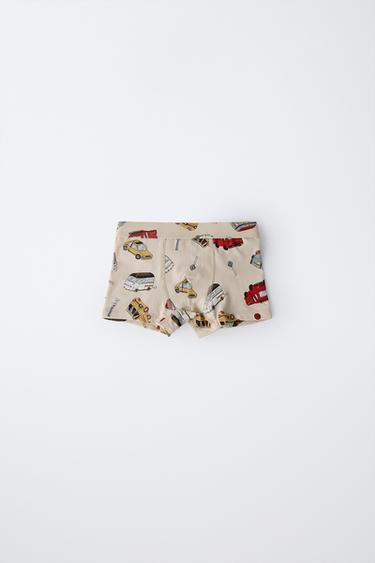 3-6 YEARS/ FIVE-PACK OF CAR PRINT BOXERS - Multicoloured by Zara - Image 2