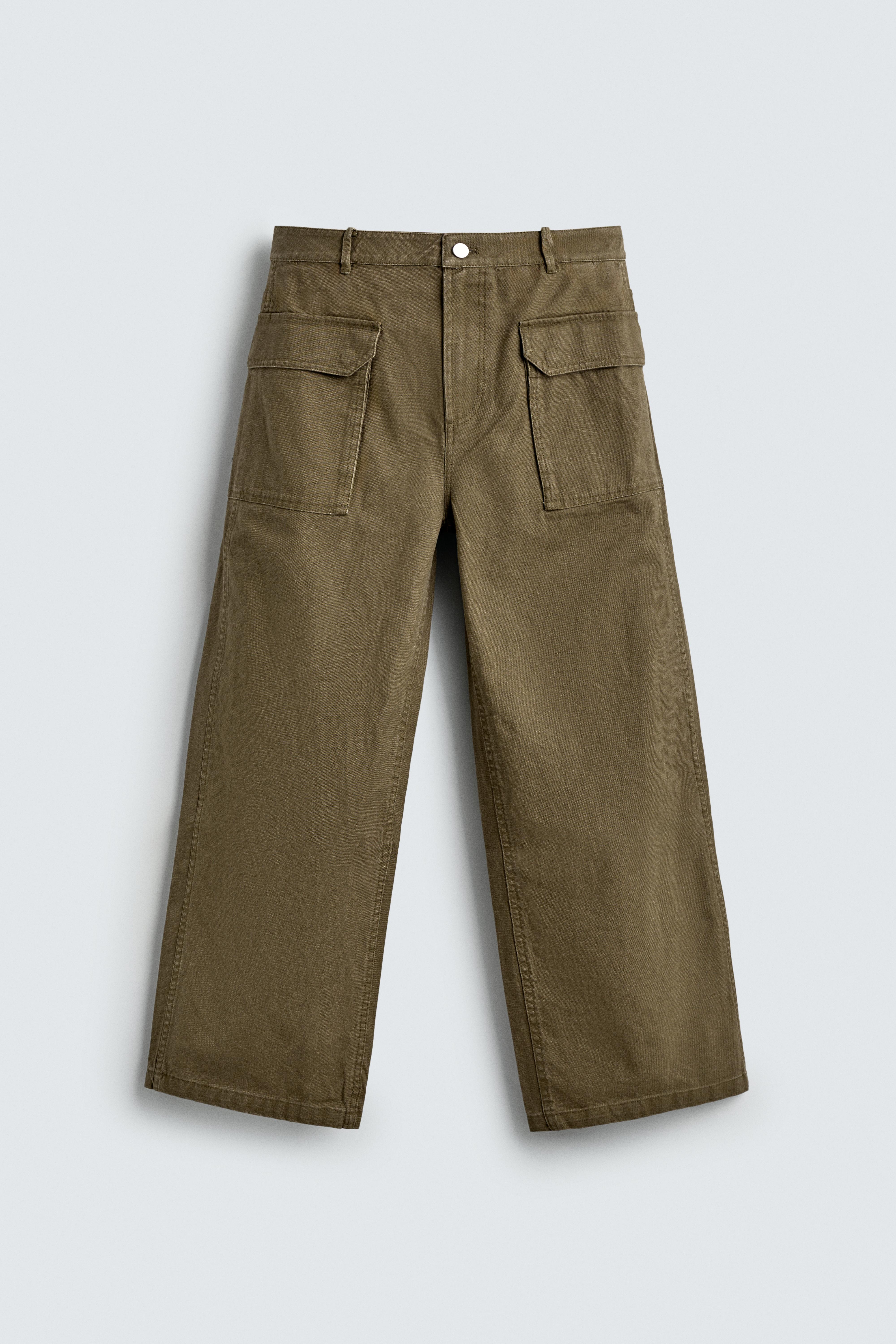 PANTALON COUPE LARGE À PASSANT