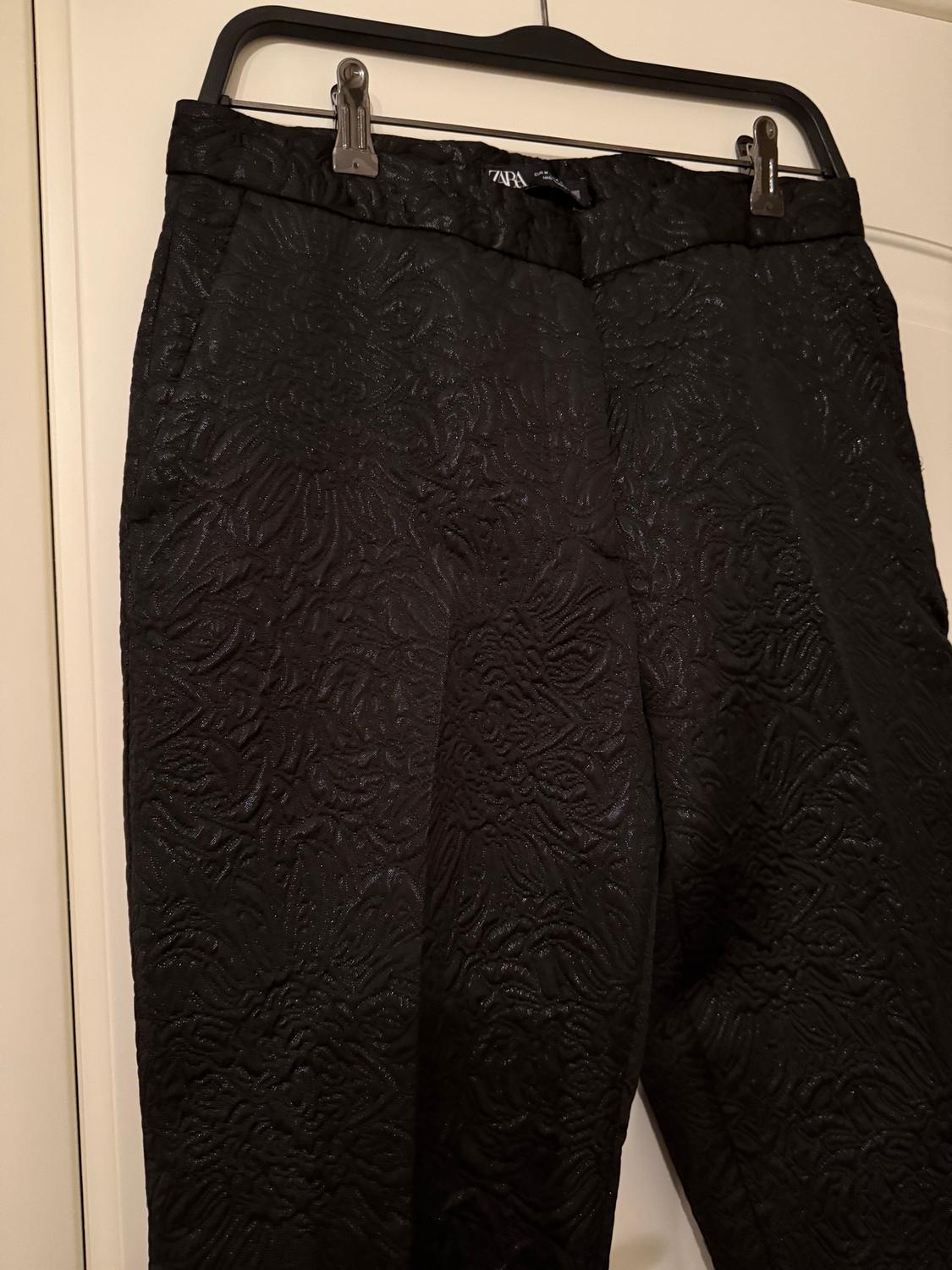CROPPED BROCADE TROUSERS - Image 3