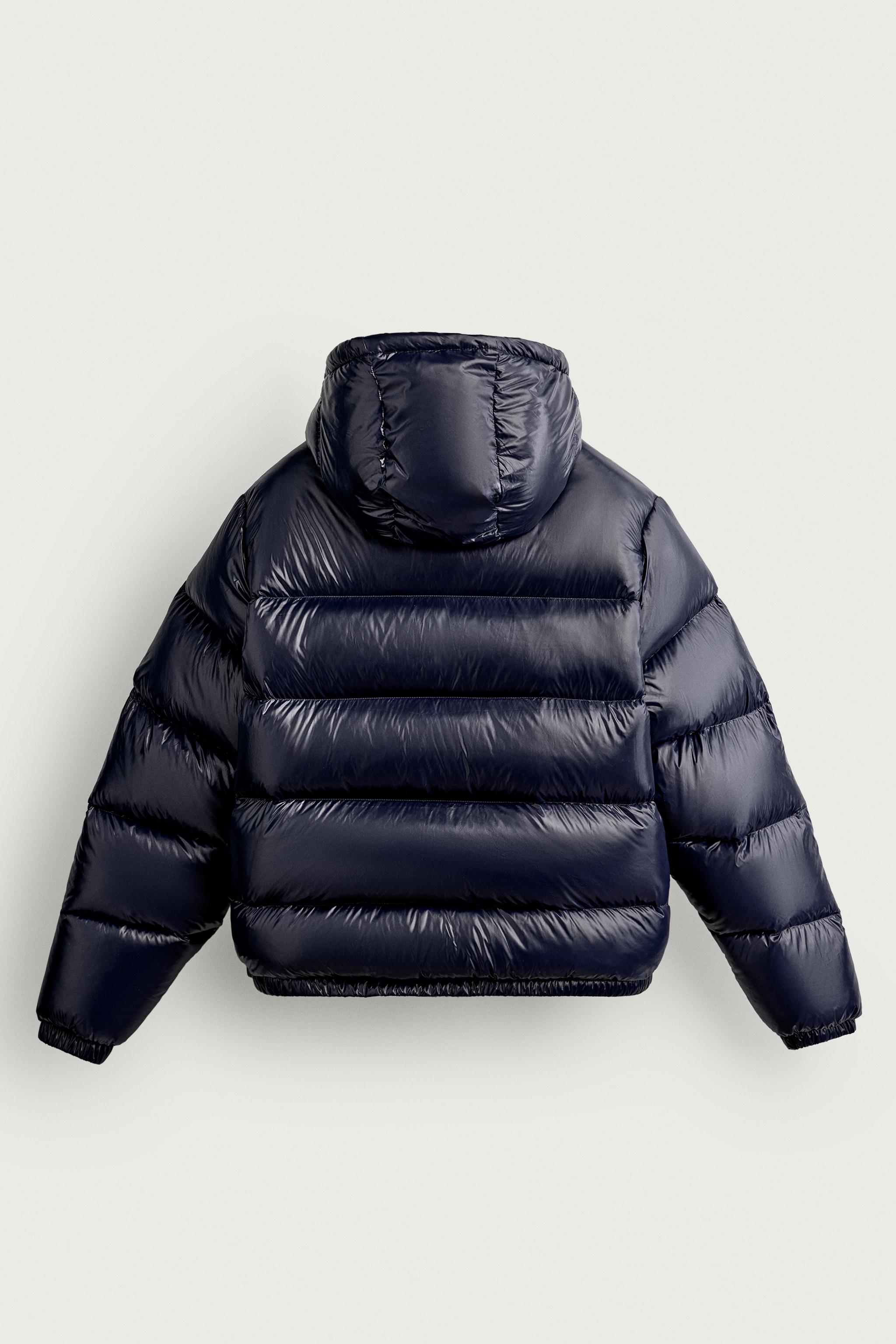 ダウン80%・フェザー20% 撥水加工パフジャケット - マスタード | ZARA
