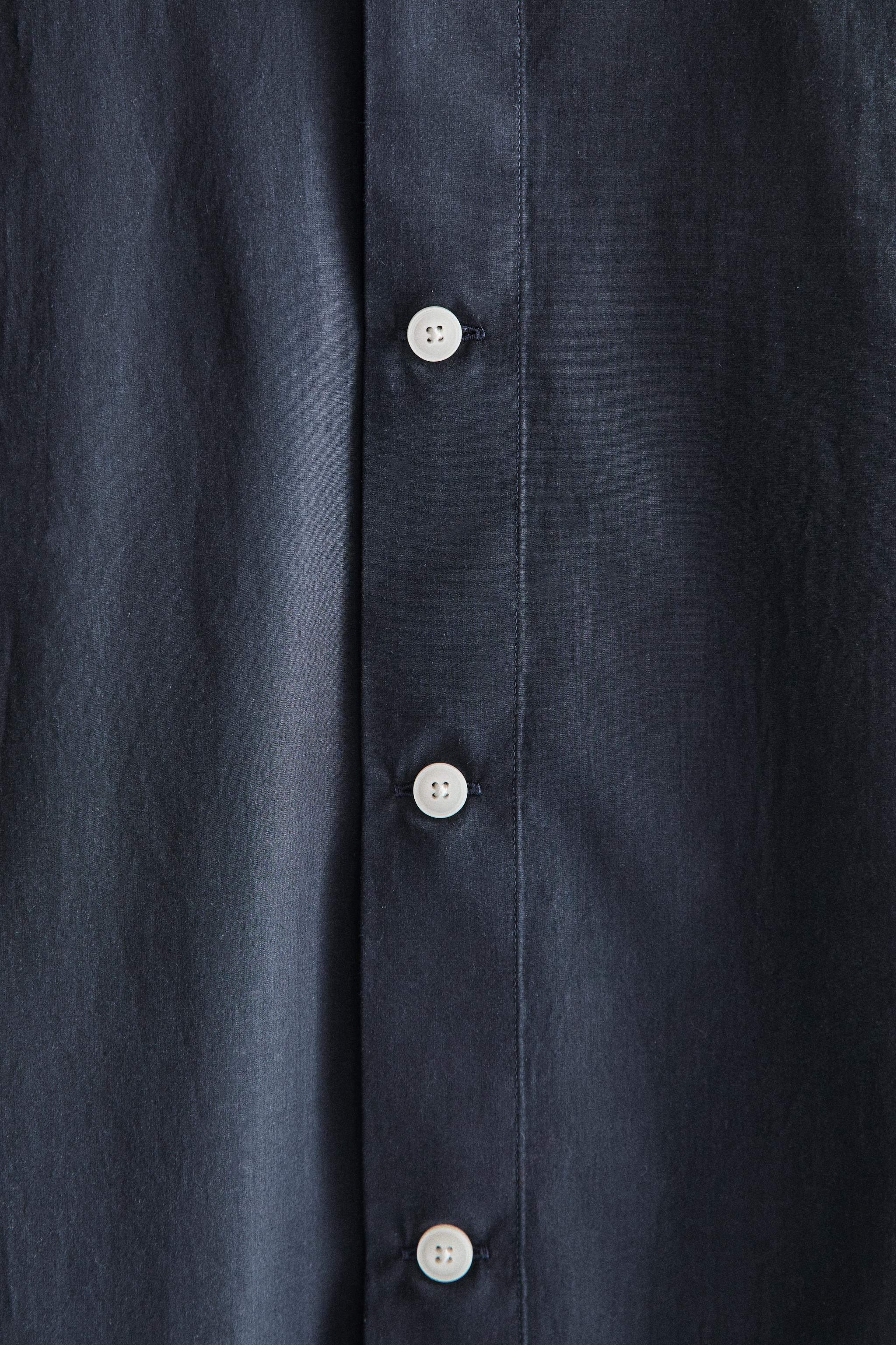 PLAIN COTTON BEACH SHIRT