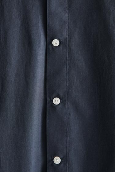 PLAIN COTTON BEACH SHIRT - Mid-blue by Zara - Image 3