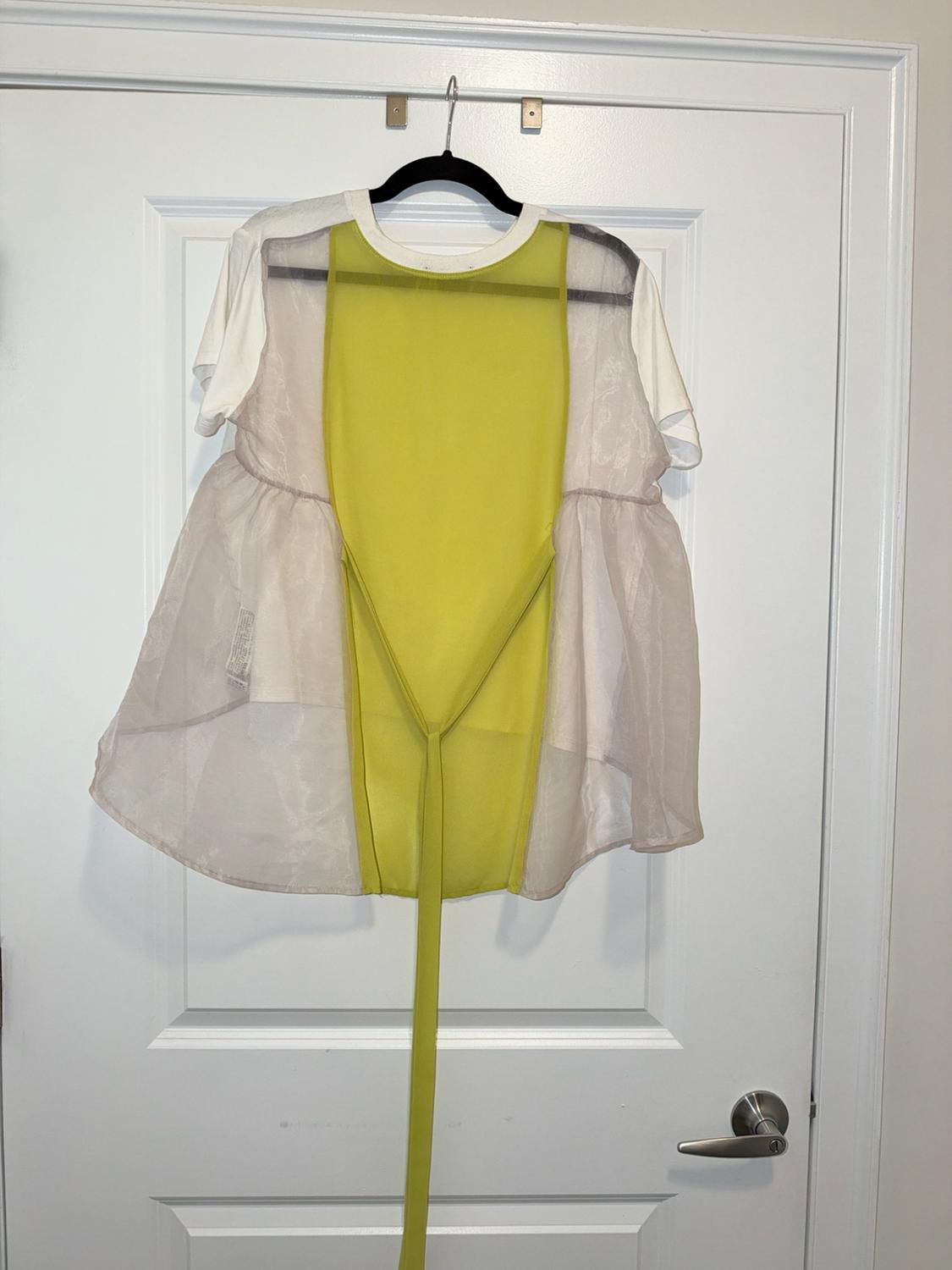 TOP WITH ORGANZA TRIM - Image 3